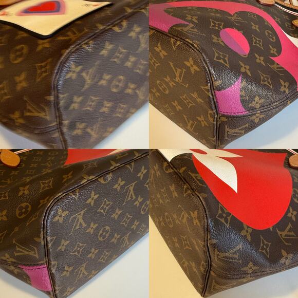 💎✨BEAUTIFUL✨💎Authentic LOUIS VUITTON Game on Neverfull Brown Tote Bag - Picture 7 of 8